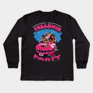 Freaknik Party Pink Colorway Kids Long Sleeve T-Shirt